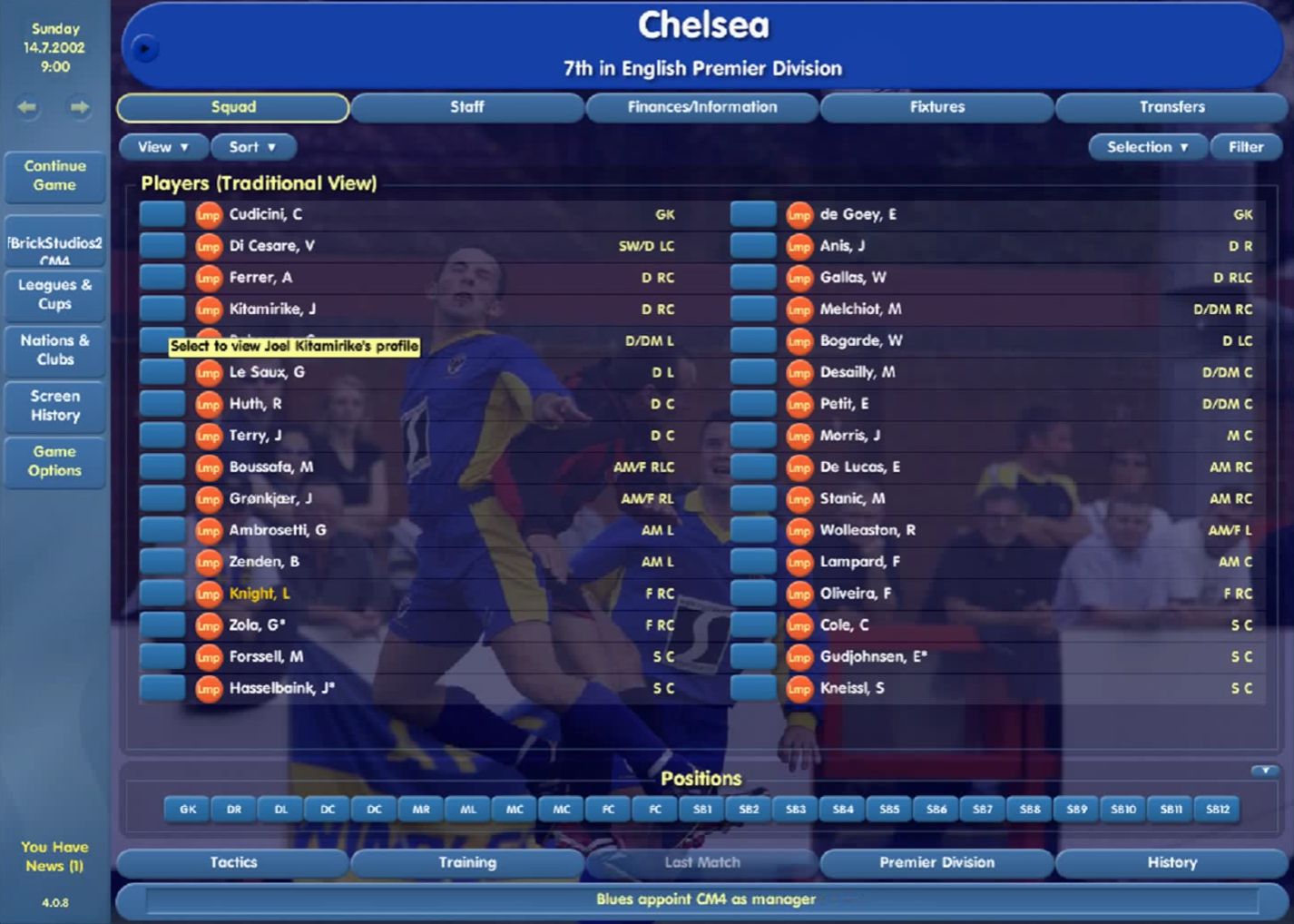Championship Manager 4 Best Players
